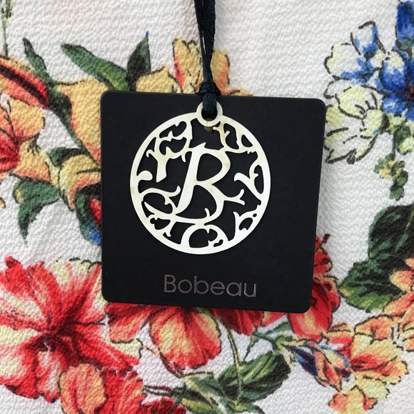 💐Floral Cold Shoulder Peplum Blouse by Bobeau - Picture 8 of 8